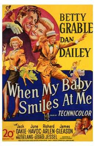 When My Baby Smiles At Me Movie Poster Print