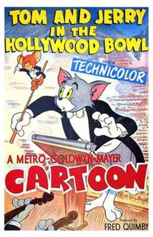 Tom and Jerry in the Hollywood Bowl Movie Poster Print