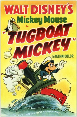 Tugboat Mickey Movie Poster Print