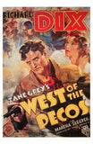 West of the Pecos Movie Poster Print