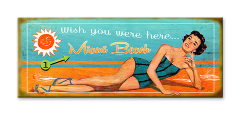 Wish you were here Metal 14x36