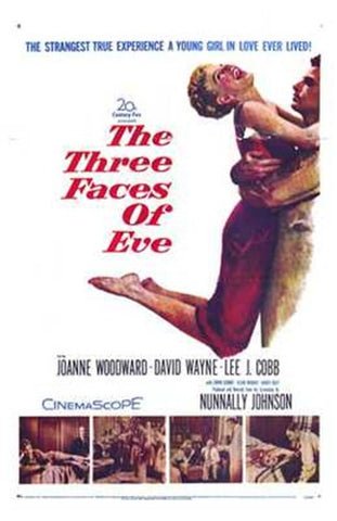 Three Faces of Eve Movie Poster Print