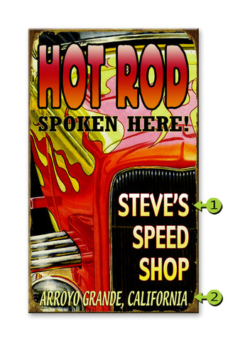 Hot Rod Wood 14x24