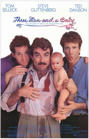 Three Men and a Baby Movie Poster Print