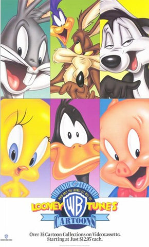 Warner Brothers Looney Tunes Cartoons Movie Poster Print