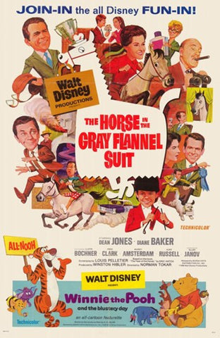 The/Winnie the Pooh Horse In the Grey Flannel Suit Movie Poster Print