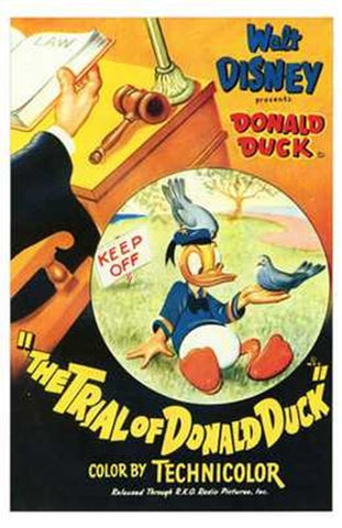 Trial of Donald Duck Movie Poster Print