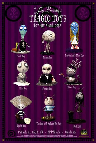 Tim Burton's Tragic Toys Movie Poster Print