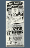 Topper Returns Movie Poster Print