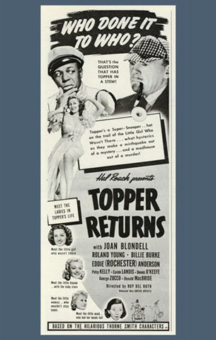 Topper Returns Movie Poster Print