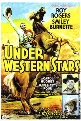 Under Western Stars Movie Poster Print