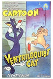 Ventriloquist Cat Movie Poster Print