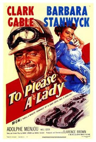 To Please A Lady Movie Poster Print