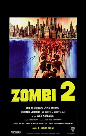 Zombie Movie Poster Print