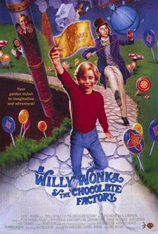 Willy Wonka And The Chocolate Factory Movie Poster Print