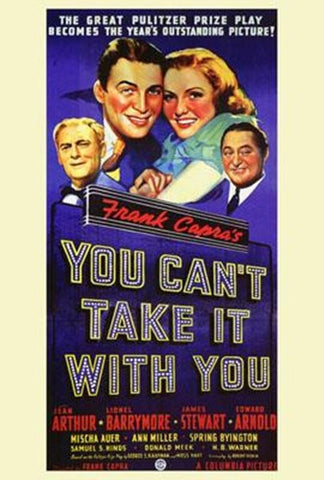 You Can't Take It With You Movie Poster Print