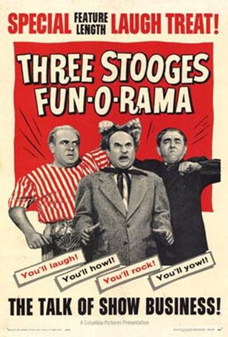 Three Stooges Fun-O-Rama Movie Poster Print