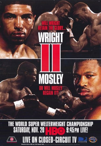 Winky Wright vs Shane Mosley Movie Poster Print