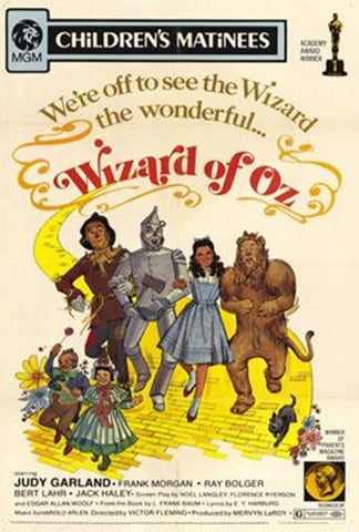 The Wizard Of Oz Movie Poster Print