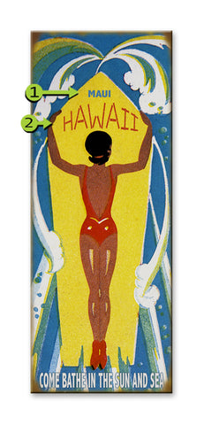 Wahine Paddler Metal 14x36