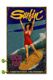 Surfin' Chick Wood 14x24