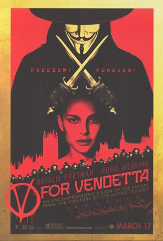 V for Vendetta Movie Poster Print