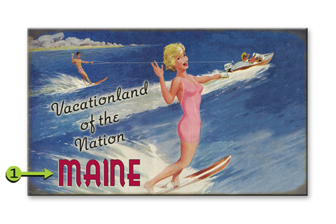 Vacationland of the Nation Metal 23x39