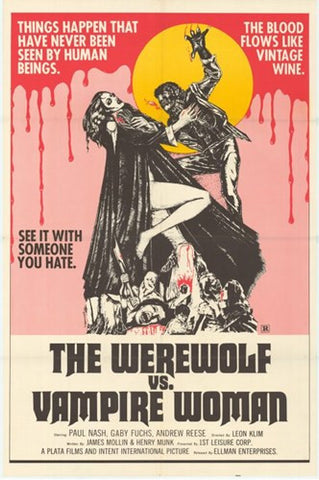 Werewolf vs. the Vampire Women Movie Poster Print