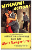 Where Danger Lives Movie Poster Print