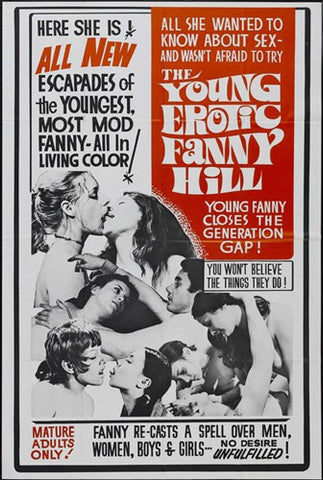 Young Erotic Fanny Hill Movie Poster Print