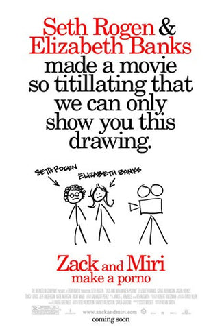 Zack and Miri Make A Porno Movie Poster Print