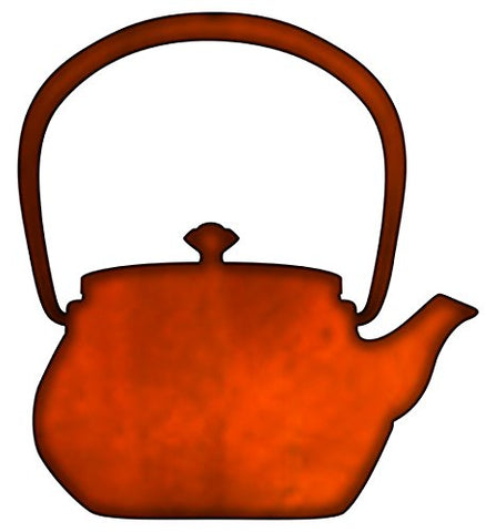 ArtFuzz Teapot Laser Cut Out Faux Copper Finish Metal Sign 13x14.5