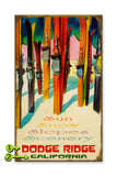 Colorful Skis Metal 23x39