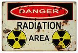 ArtFuzz Danger Radiation are Reproduction Apocalyptic Metal Sign 18x30