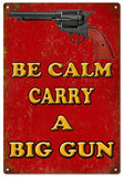 ArtFuzz Carry A Gun Reproduction Hunting and Fishing Metal Sign 18x30