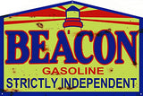 ArtFuzz Beacon Motor Oil Reproduction Garage Shop Gasoline Metal Sign 18x30