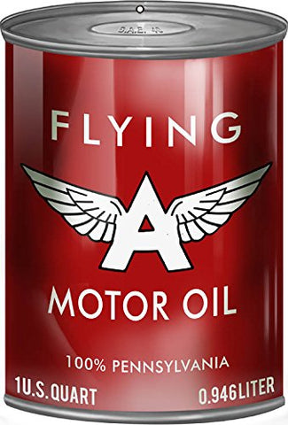 ArtFuzz Flying A Motor Oil Reproduction Gas Station Metal Sign 12x18