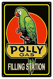 ArtFuzz Polly Gas Station Reproduction Motor Oil Man Cave Metal Sign 18x30