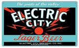 ArtFuzz Electric City Beer Reproduction Large Metal Bar Sign 18x30