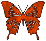 ArtFuzz Butterfly Cut Out Faux Copper Finish Metal Sign 19.5x21.7