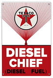 ArtFuzz Texaco Diesel Motor Oil Reproduction Garage Shop Metal Sign 18x30