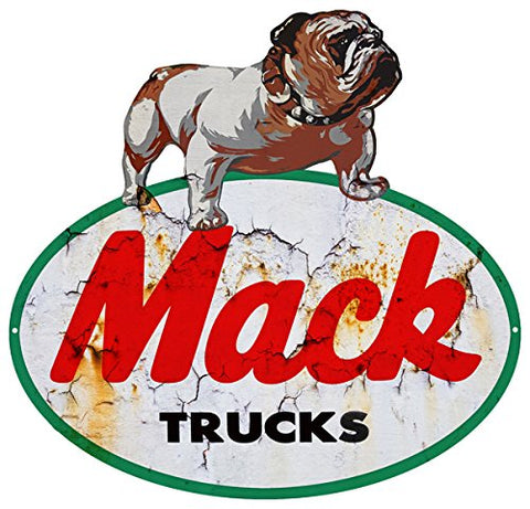 ArtFuzz Mack Trucks Motor Oil Reproduction Garage Shop Metal Sign 32x34