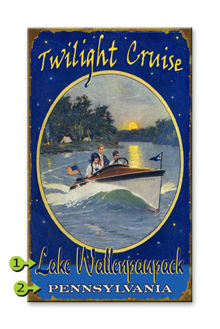 Twilight Cruise Wood 28x48