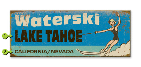 Waterski Wood 17x44