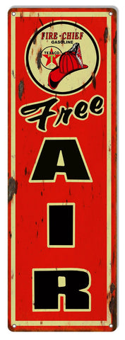 ArtFuzz Free Air Texaco Gasoline Reproduction Garage Shop Metal Sign 9x30