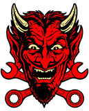 ArtFuzz Devil Red Laser Cut Out Sign by Steve McDonald 18x22