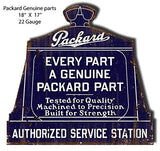 Packard Service Station Cut Out Garage Art Metal Sign 17x18