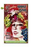 Wine Lady Metal 23x39