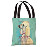 Poodle 2 Tote Bag by Ursula Dodge