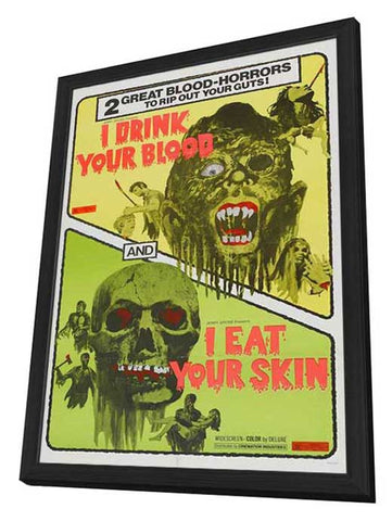 Zombies 11 x 17 Movie Poster - Style A - in Deluxe Wood Frame